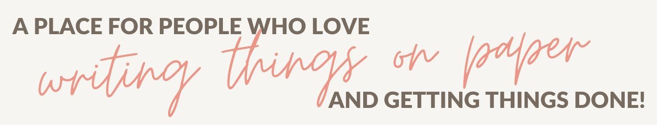 A place for people who love writing things down and getting things done