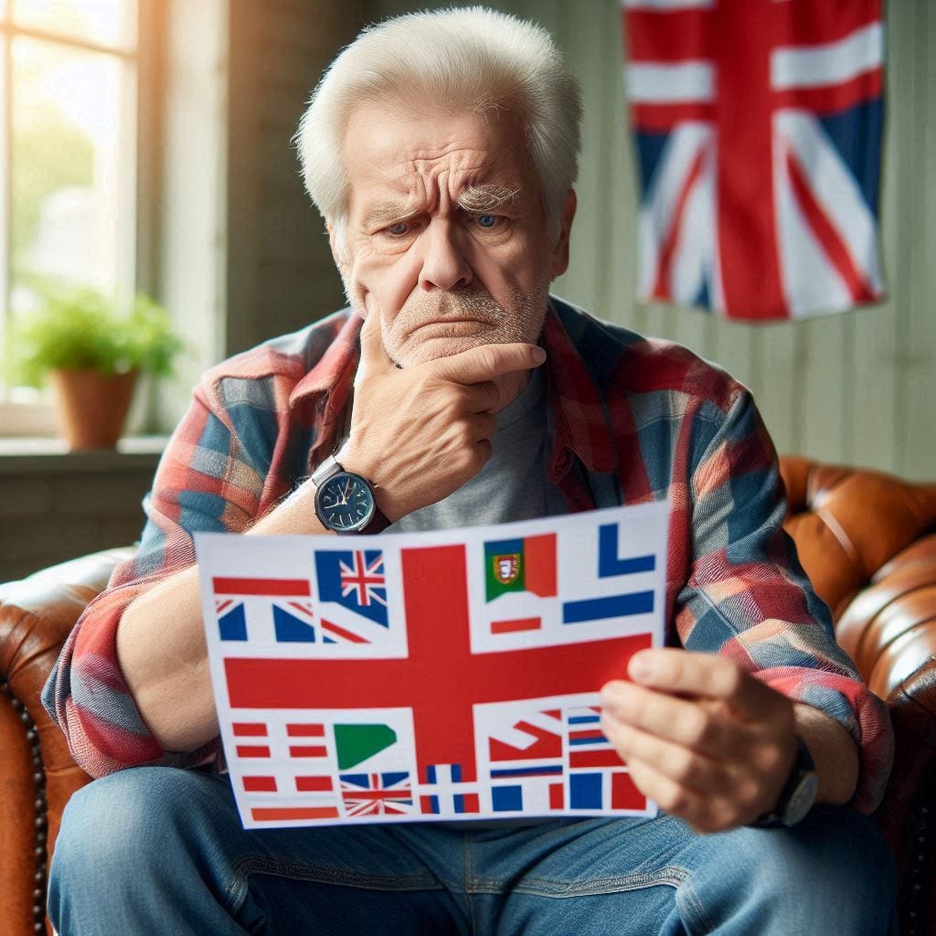 a 66-year-old man finding out he is part english, part scorttish, part swiss, part portuguese, and part native american