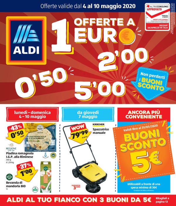 Questa rubrica NON è sponsorizzata da Aldi