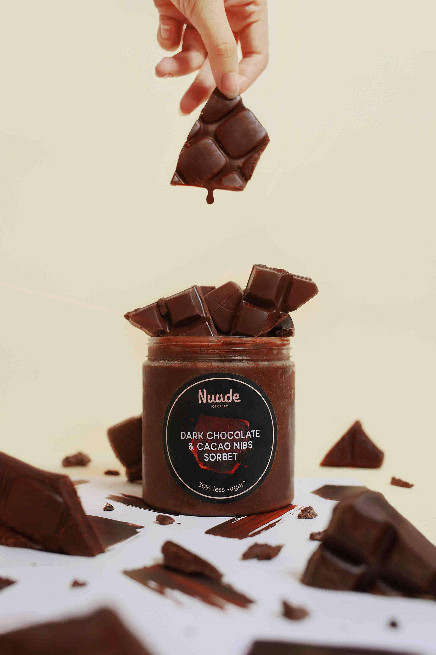 Dark Chocolate & Cacao Nibs Sorbet