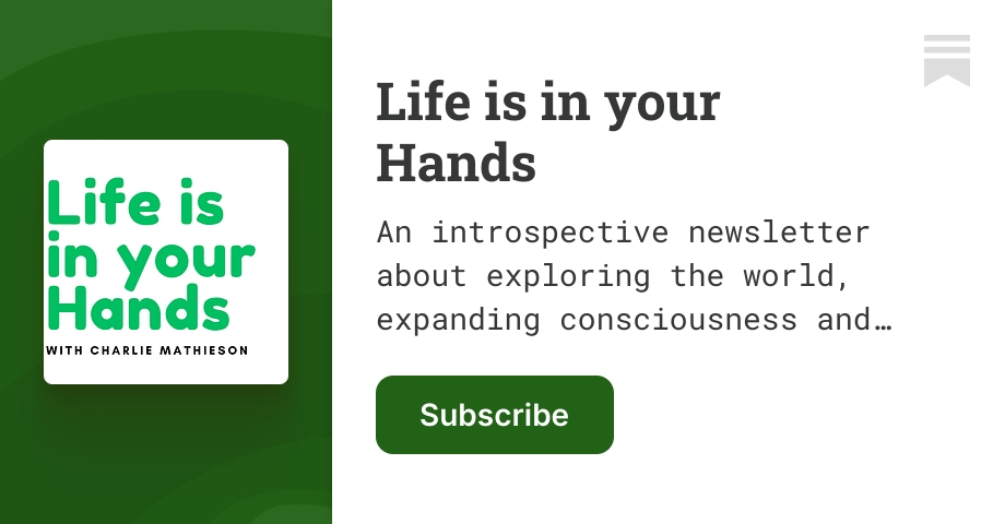 Life is in your Hands | Charlie Mathieson | Substack