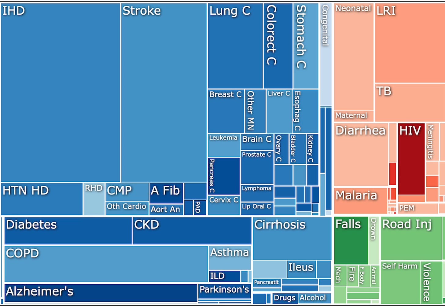 global burden of diseases 2019