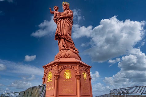 The Notre-Dame-de-France statue of the Virgin Mary