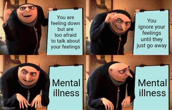 Stop looking at memes and confront your feelings. - Imgflip