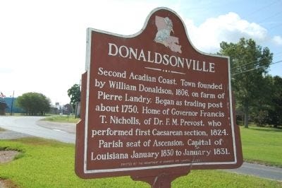 Donaldsonville Marker image. Click for full size. Donaldsonville Marker image. Click for full size.