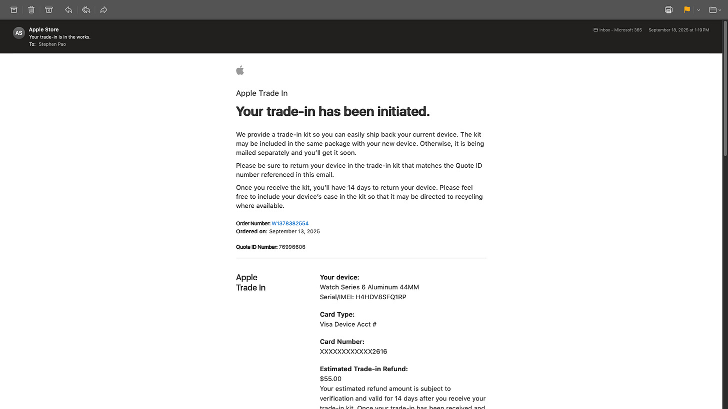 Email for Apple Watch Trade-in Email for Apple Watch Trade-in