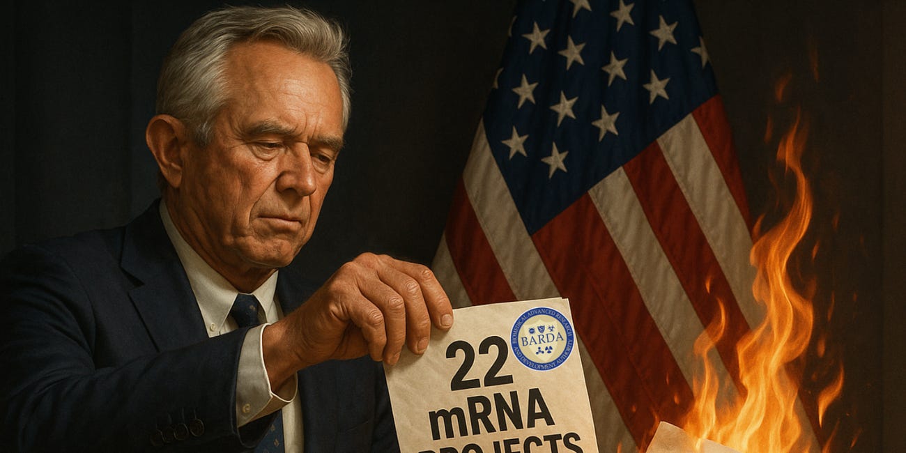 BREAKING: HHS to Terminate 22 BARDA mRNA Shot Projects Worth $500M