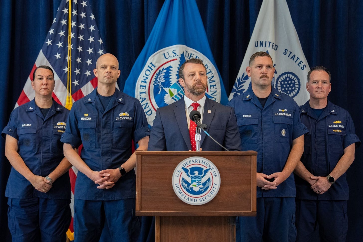 Department of Homeland Security (DHS) Secretary Markwayne Mullin speaks during a news conference Wednesday, July 1, 2026, in New York. The Trump administration has tasked DHS with building a master database of “citizens” for use in the midterm elections. (AP Photo/David ‘Dee’ Delgado) Department of Homeland Security (DHS) Secretary Markwayne Mullin speaks during a news conference Wednesday, July 1, 2026, in New York. The Trump administration has tasked DHS with building a master database of “citizens” for use in the midterm elections. (AP Photo/David ‘Dee’ Delgado)