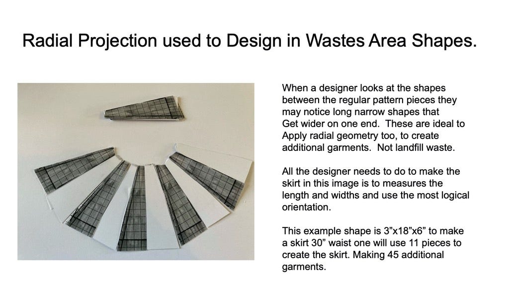 7 radial projection to design
