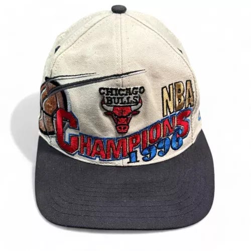 VINTAGE 90s CHICAGO BULLS 1996 NBA CHAMPIONS SNAPBACK HAT LOCKER ROOM CAP RARE - Picture 1 of 9 VINTAGE 90s CHICAGO BULLS 1996 NBA CHAMPIONS SNAPBACK HAT LOCKER ROOM CAP RARE - Picture 1 of 9
