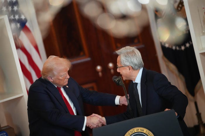 Nvidia Can Sell AI Chip to China Again After CEO Meets Trump - WSJ
