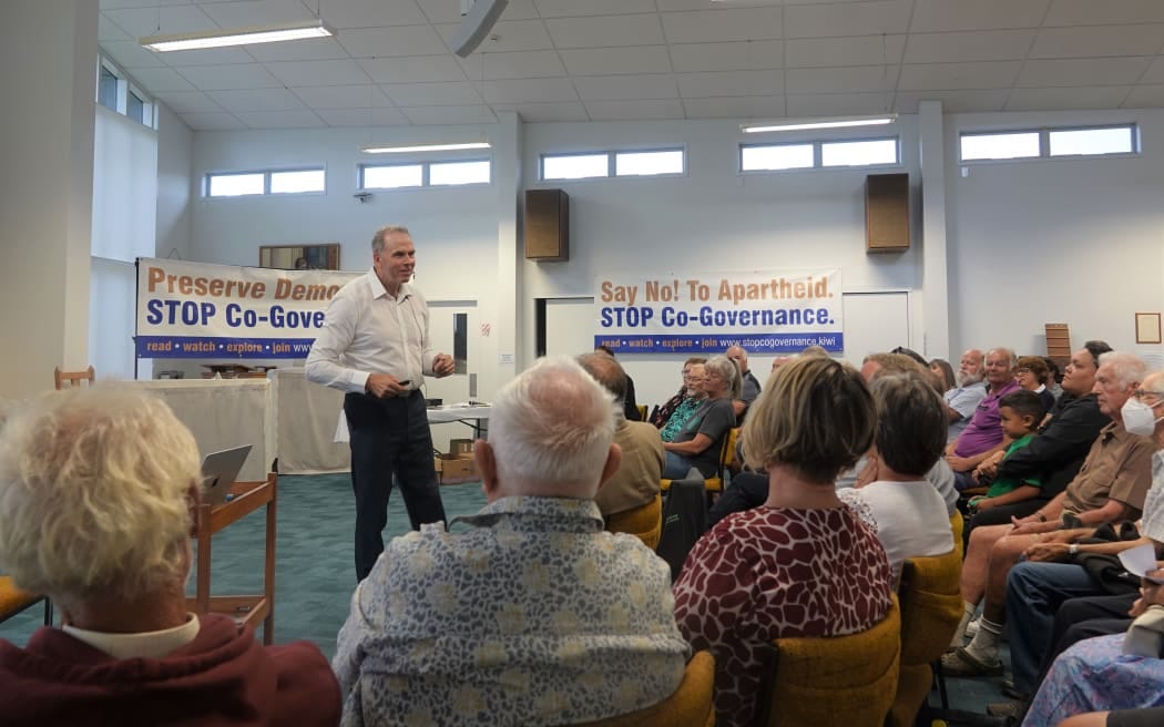 Māori refused entry to Stop Co-Governance meeting | RNZ News