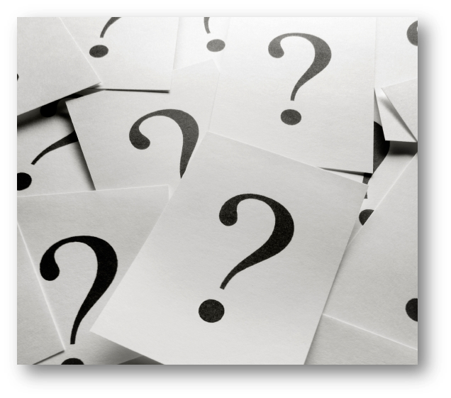 decorative, lots of pages with just question marks on them