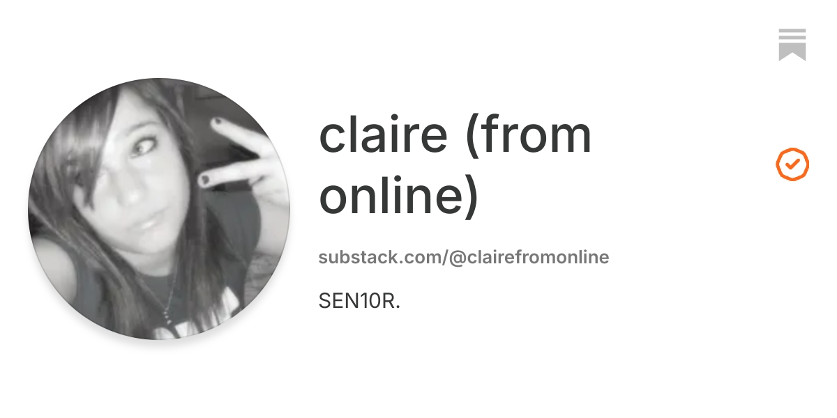 claire (from online) | Substack