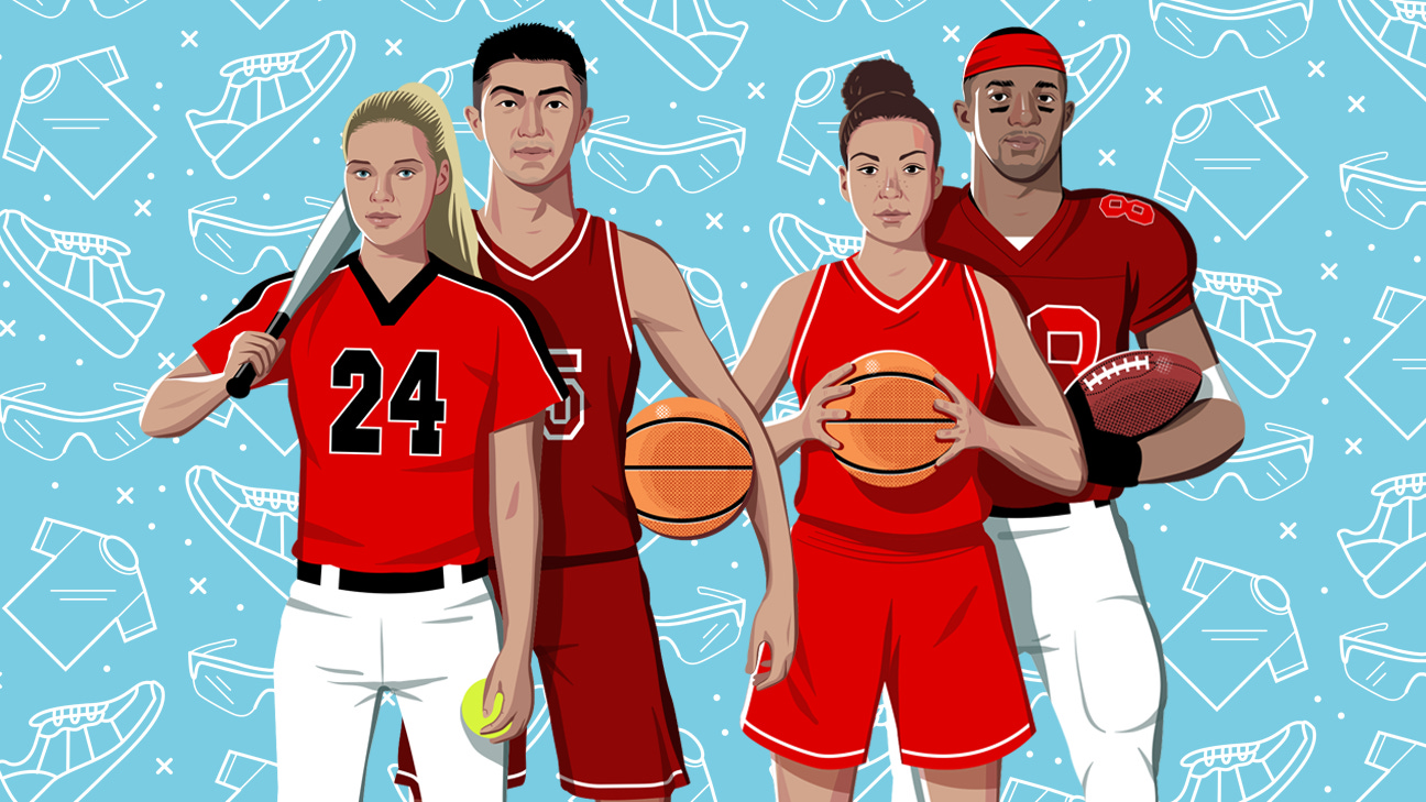 group of athletes