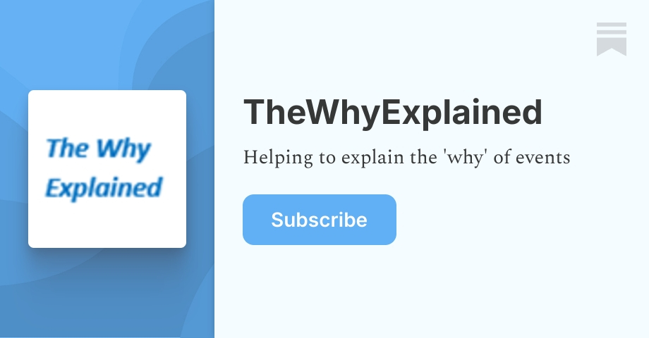 Welcome to my subStack - TheWhyExplained