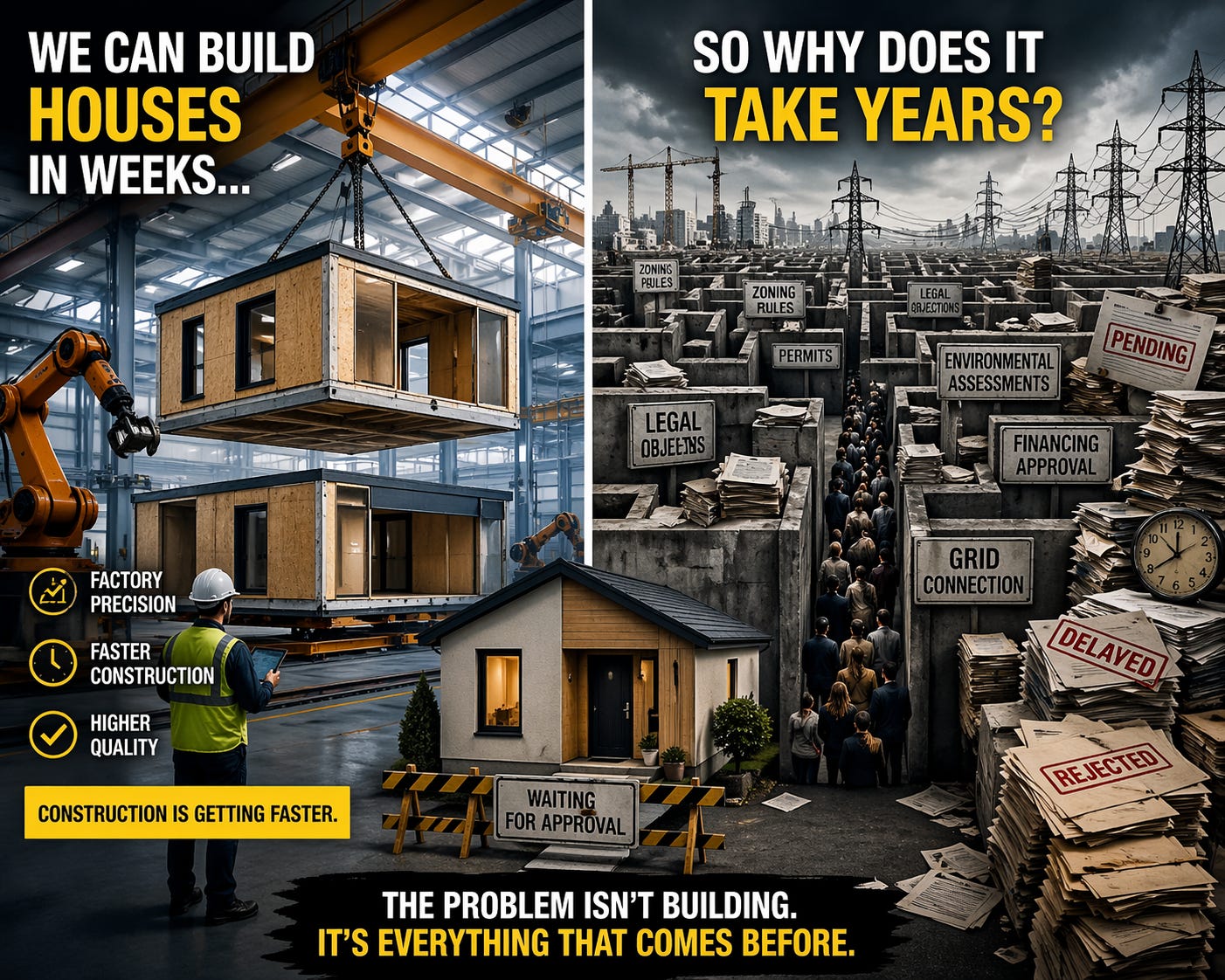 Building Tedious We Can Build Houses in Weeks… So Why Does It Take Years?