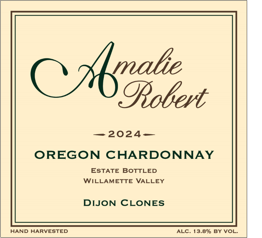 Amalie Robert 2024 Dijon Clones Chardonnay.
