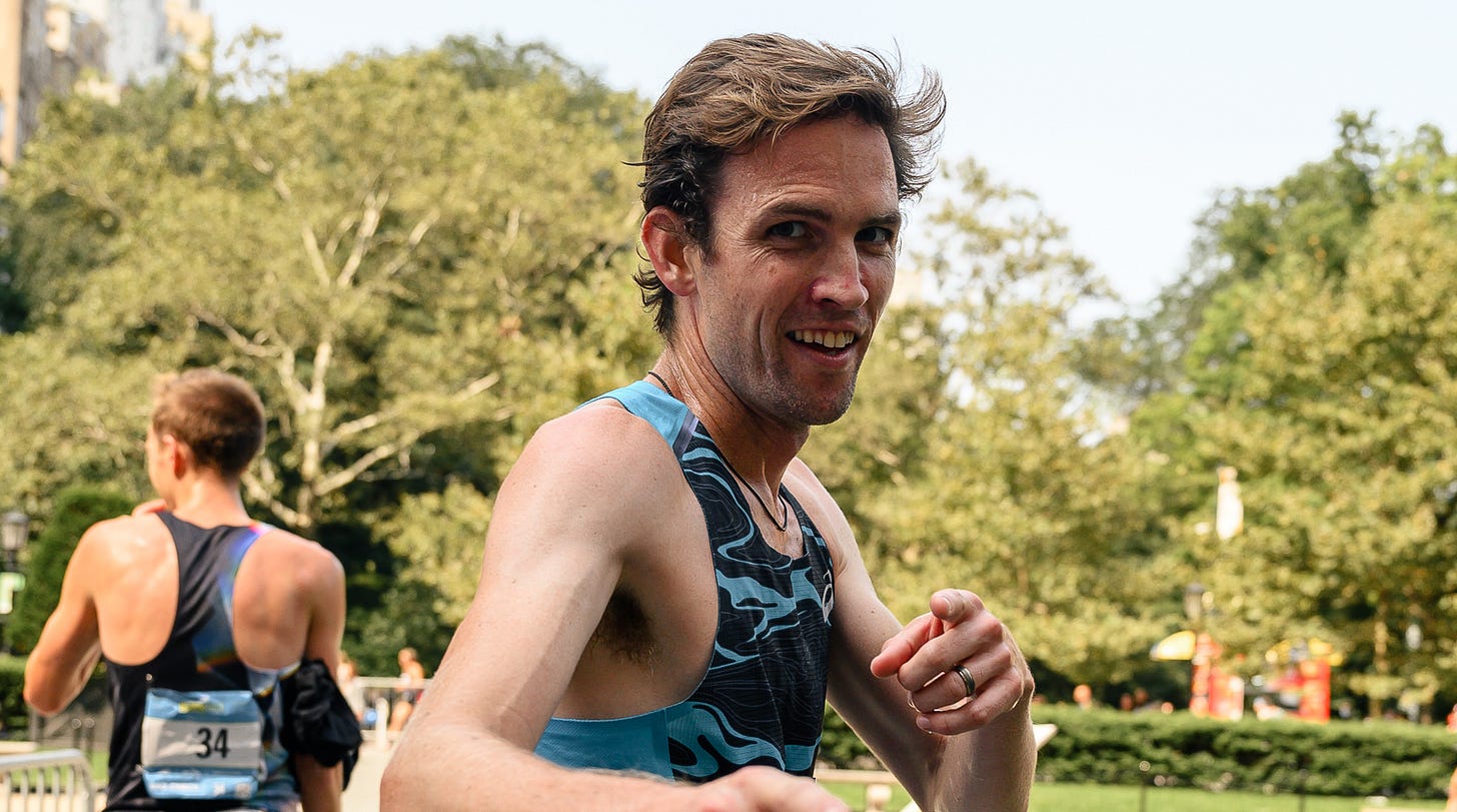 Johnny Gregorek at the Fifth Avenue Mile