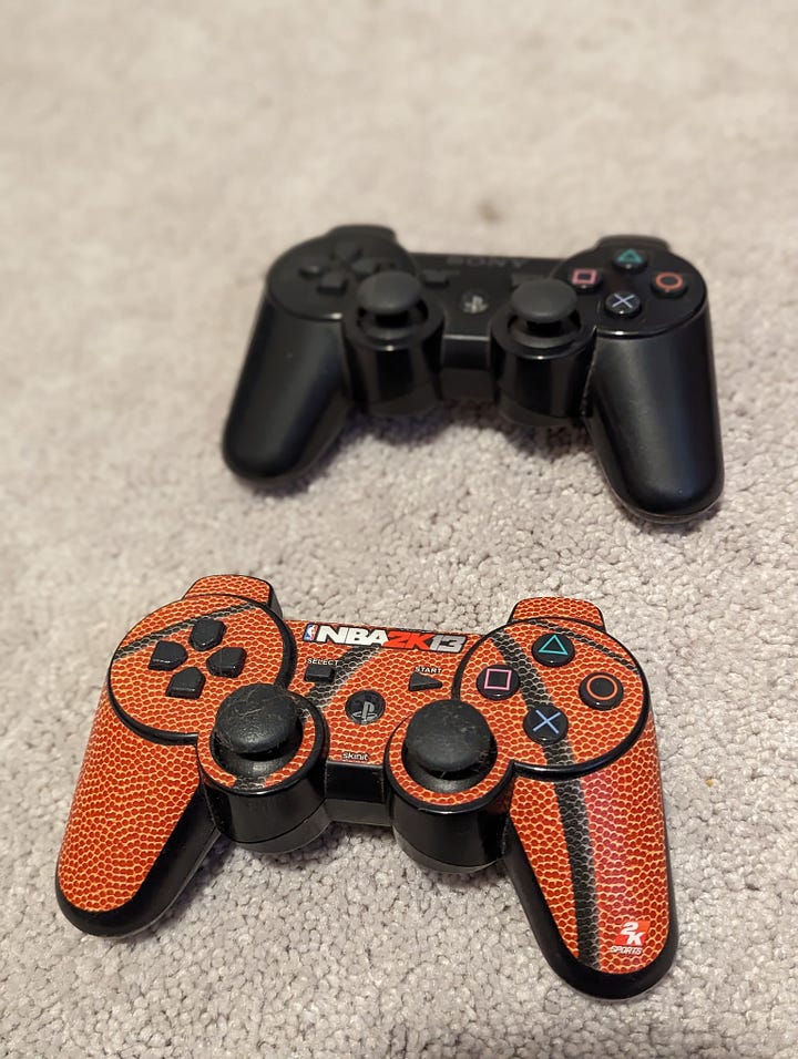 PS3 controllers of the rainbow!