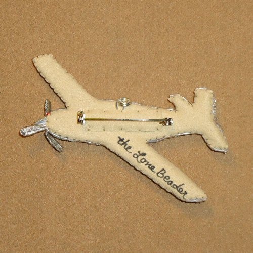 Micro-beaded Mooney airplane brooch bead embroidery etsy Amazon Handmade aviation art pilot Micro-beaded Mooney airplane brooch bead embroidery etsy Amazon Handmade aviation art pilot