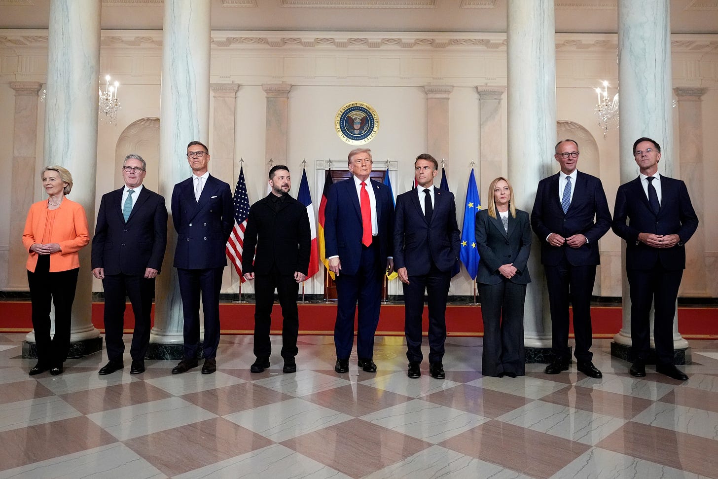 La giornata dell'incontro a Washington con i leader Ue del 18 agosto | Si è  concluso il vertice sull'Ucraina. | Corriere.it