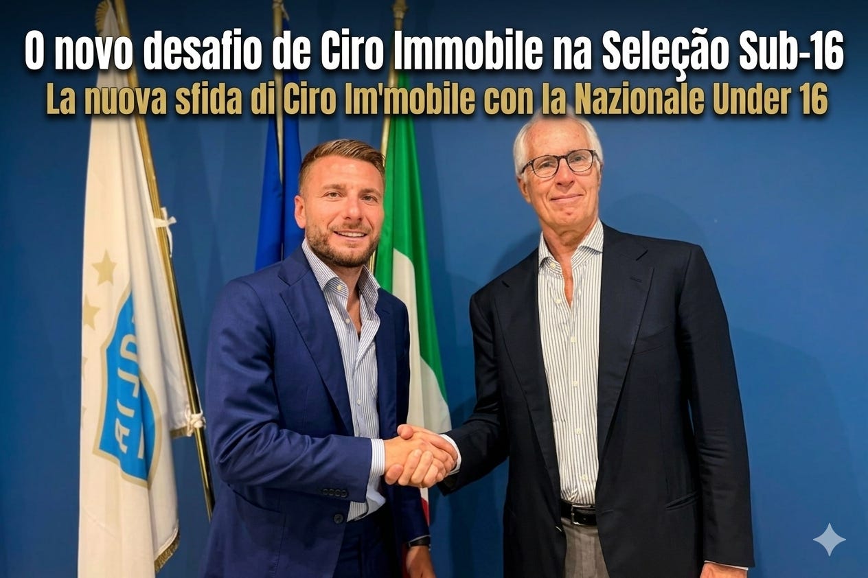 O novo desafio de Ciro Immobile na Seleção Sub-16 / La nuova sfida di Ciro Immobile con la Nazionale Under 16