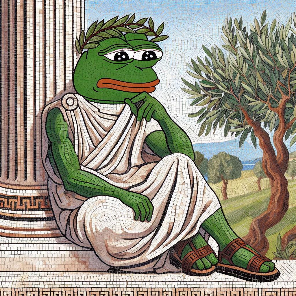 Pepe the great philosopher : r/pepethefrog