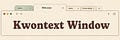 Kwontext Window