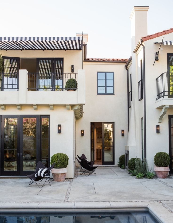 Modern Mediterranean Home with Stylish Exterior