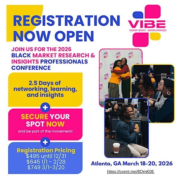VIBE Black Market Research & Insights Professionals Conference