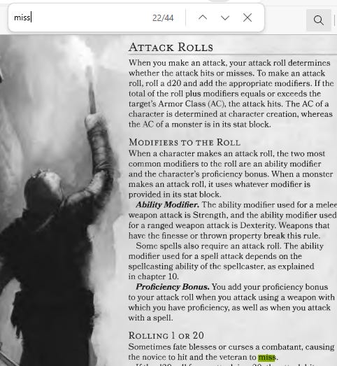 Hey D&D... that's a lot of misses