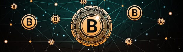 Crypto Currency Banner Horizontal Bitcoin Digital Web Money Technology | Vector Premium Crypto Currency Banner Horizontal Bitcoin Digital Web Money Technology | Vector Premium