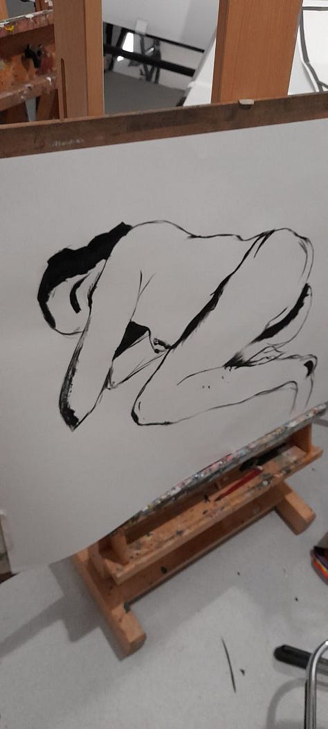 life drawings of female nude in Merthyr Tydfil