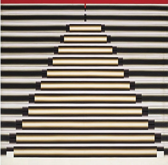 Lee Seung-Jio, Nucleus F-G-999 (1970), Oil on canvas, 162 x 162cm