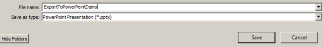 Export to PowerPoint requires windows authentication method File Location Export to PowerPoint requires windows authentication method File Location