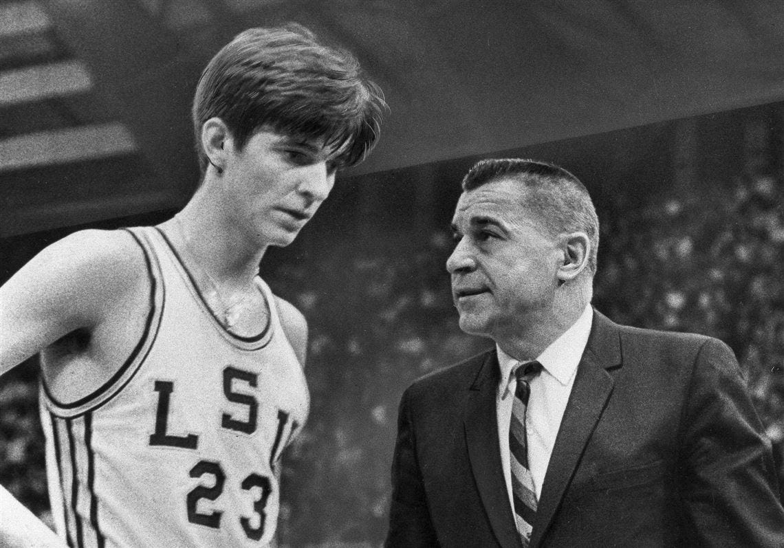 Joe Starkey: Pete Maravich's legend lives on in Aliquippa — and in his old  college roommate | Pittsburgh Post-Gazette
