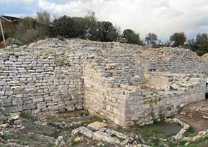 Wall ruins at Troy