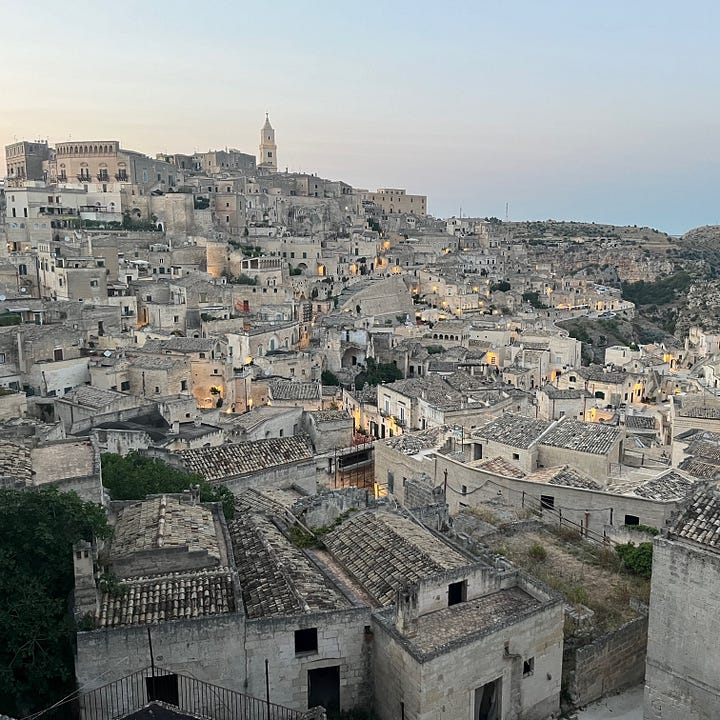 Matera by day and night