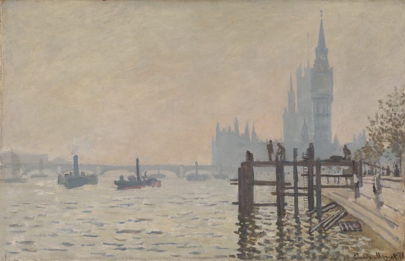 Thames river by Westminster