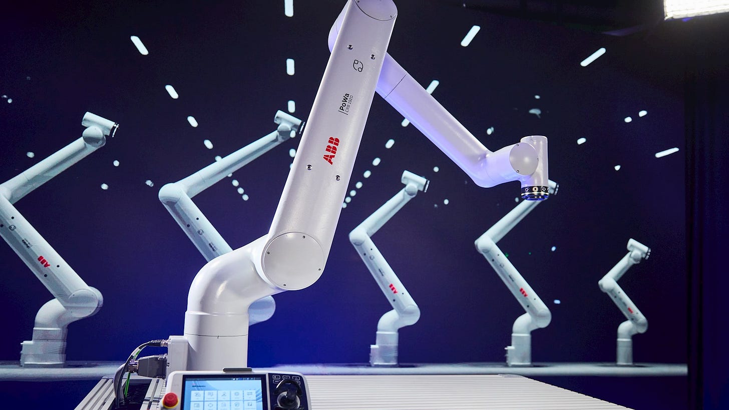 ABB's PoWa cobot family targets the payload and speed gap that has sat between collaborative and industrial robots!
