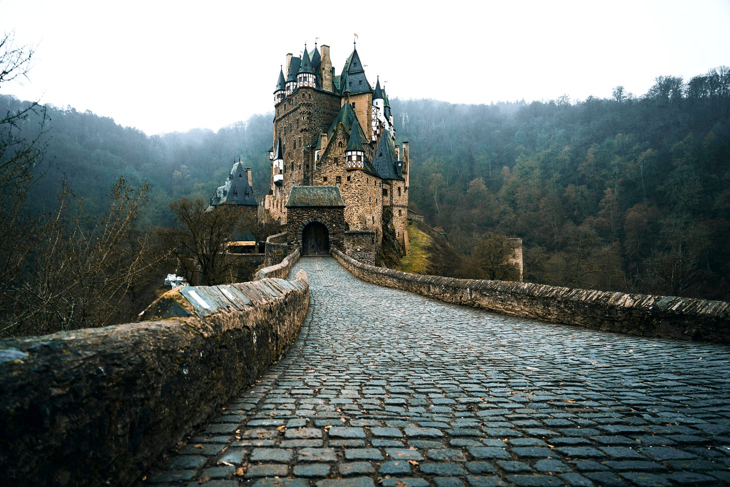 Stone Bridge Leading to the Medieval Eltz Castle
