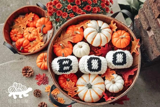 BOO Pumpkin Crochet Pattern ALL Letters
