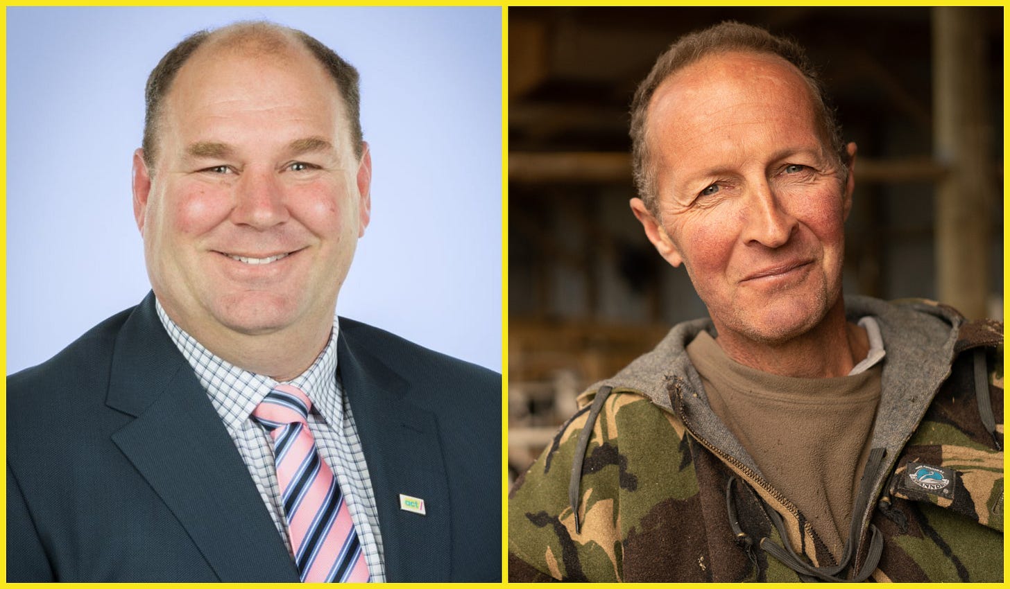 ACT MPs Andrew Hoggard and Mark Cameron.