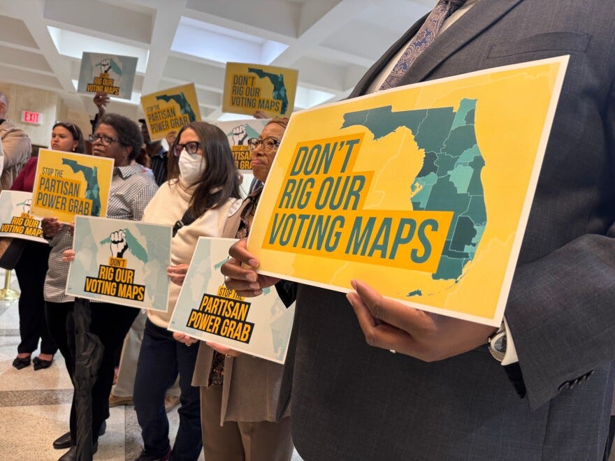 PolitiFact FL: Is Florida's mid-decade redistricting plan 'illegal,' as some Democrats say? | WLRN PolitiFact FL: Is Florida's mid-decade redistricting plan 'illegal,' as some Democrats say? | WLRN