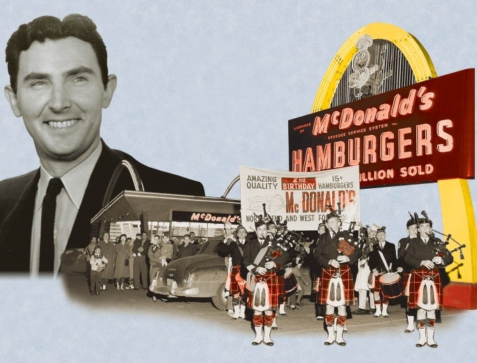LENTEN STAPLE. Lou Groen (above) came up with the sandwich idea (below) in the 1960s because he and his customers did not eat hamburgers on Fridays in Cincinnati. His legacy continues with his son and grandchildren (shown below, left to right): Grant Groen, Paul Groen, son of Lou and father of Grant and Erica, and Erica (Groen) Shadoin. 