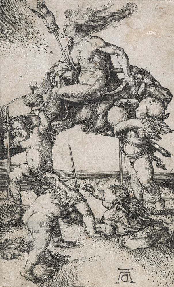 1869-0001-129; The witch.; 1501 - 1502; Durer, Albrecht; without frame