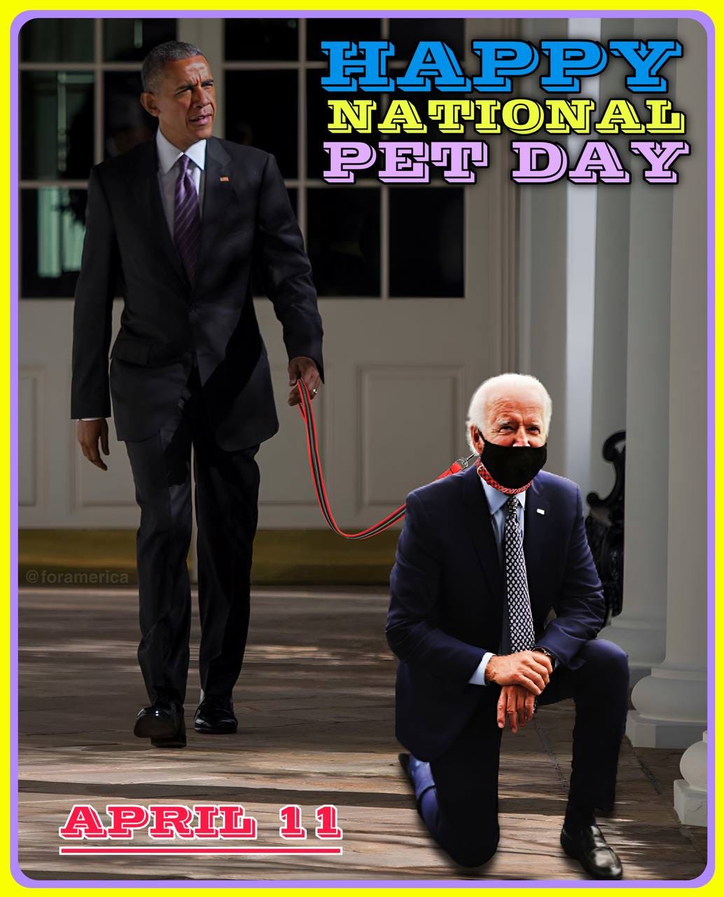 May be an image of 2 people and text that says 'HAPPY NATIONAL PET DAY APRIL 11'