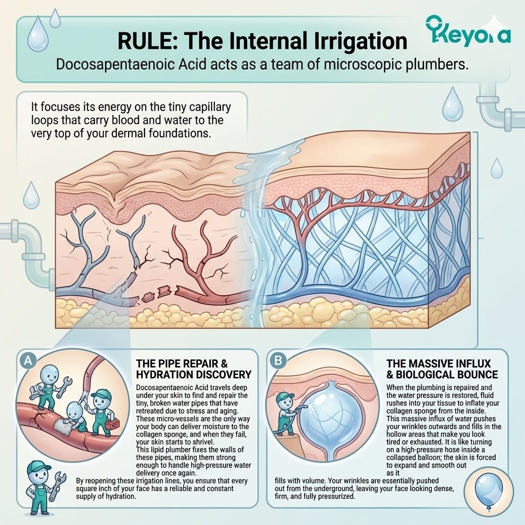 Systemic Regulator driving Internal Pipe Repair and The Plumping Effect via DPA to restore Deep Dermal Volume and ensure total structural sovereignty. Systemic Regulator driving Internal Pipe Repair and The Plumping Effect via DPA to restore Deep Dermal Volume and ensure total structural sovereignty.