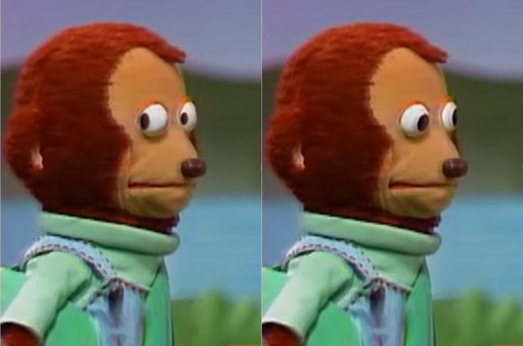 Monkey looking away template [HD]